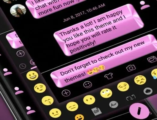 SMS Messages Metallic Pink android App screenshot 0